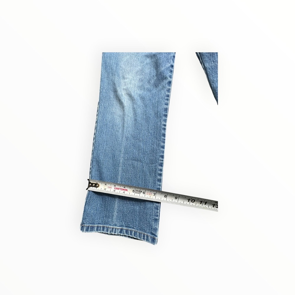 St. John's Bay Jeans Womens 18 Blue Stretch Straight Leg High Rise Denim Pants - Picture 8 of 12